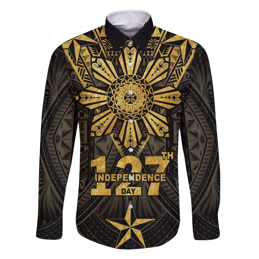 Personalised Philippines Independence Day Family Matching Tank Maxi Dress and Hawaiian Shirt Filipinos Sun Star Tribal