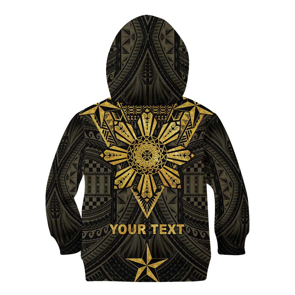 Personalised Philippines Independence Day Kid Hoodie Filipinos Sun Star Tribal