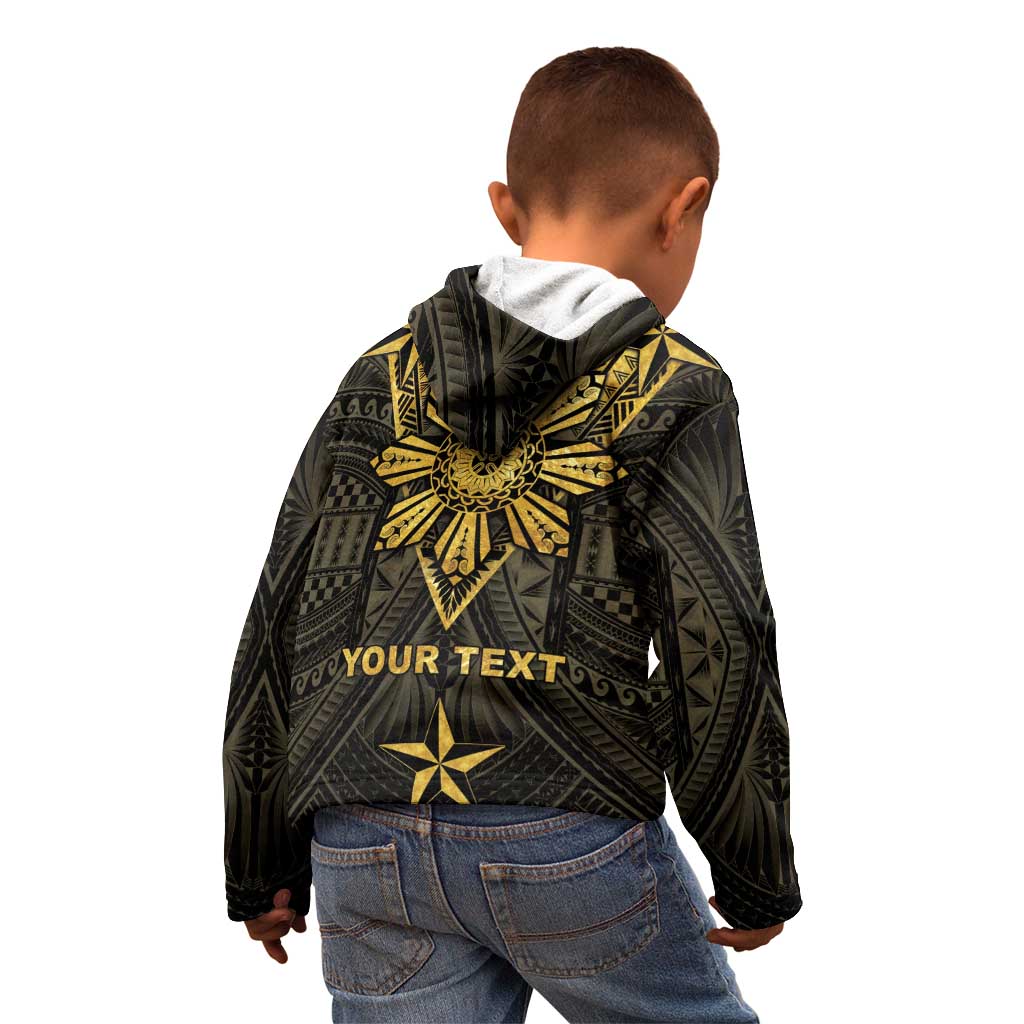 Personalised Philippines Independence Day Kid Hoodie Filipinos Sun Star Tribal
