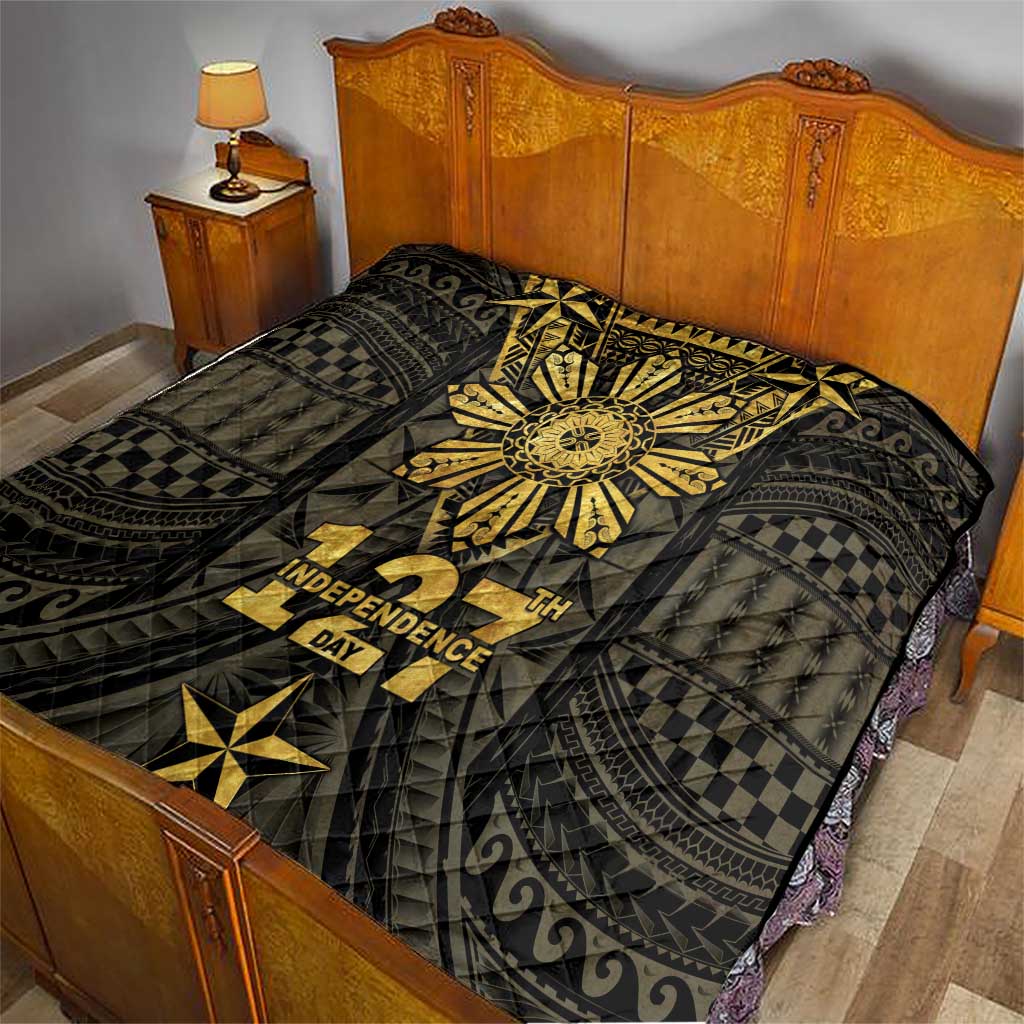 Philippines Independence Day Quilt Filipinos Sun Star Tribal