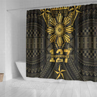 Philippines Independence Day Shower Curtain Filipinos Sun Star Tribal