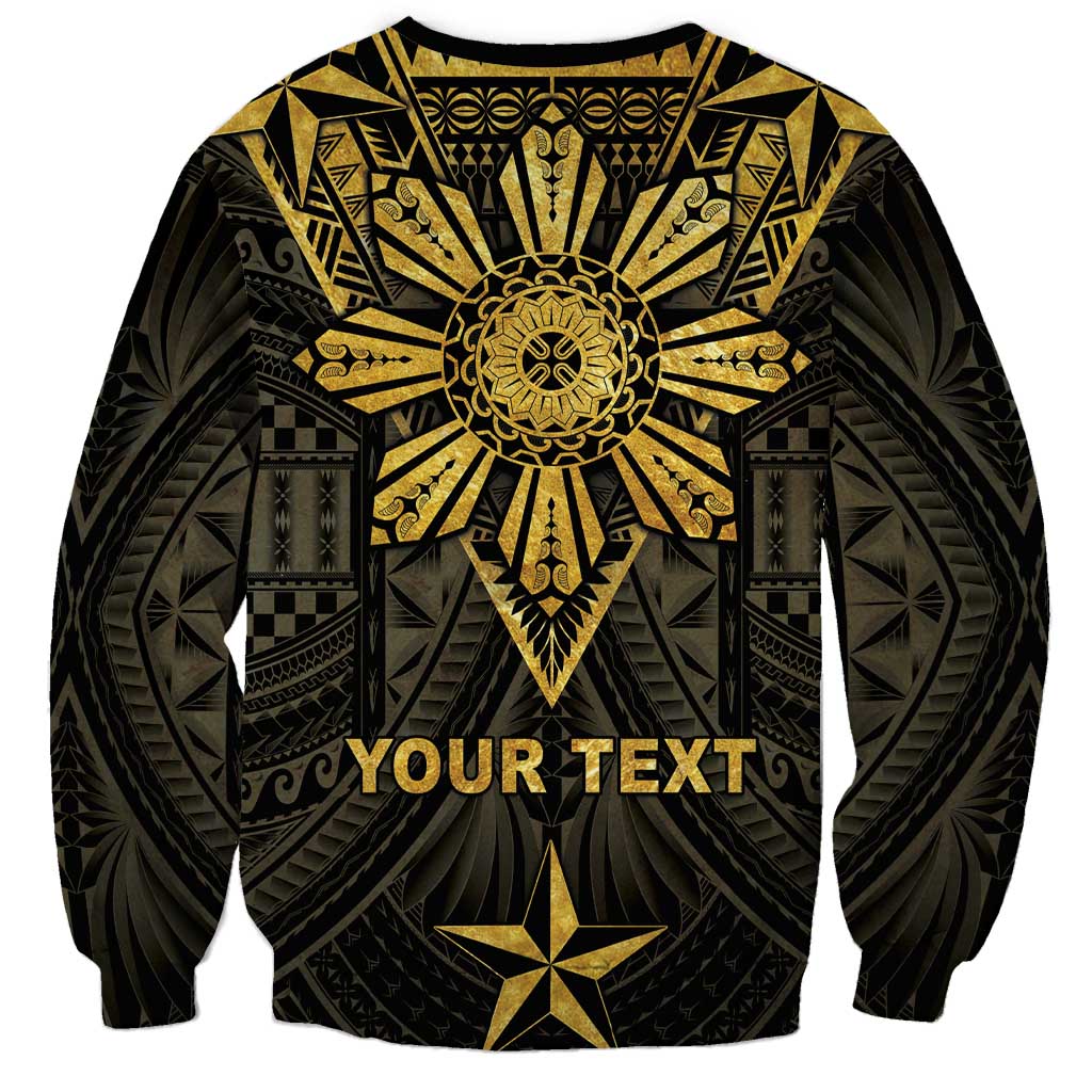 Personalised Philippines Independence Day Sweatshirt Filipinos Sun Star Tribal