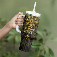 Personalised Philippines Independence Day Tumbler With Handle Filipinos Sun Star Tribal