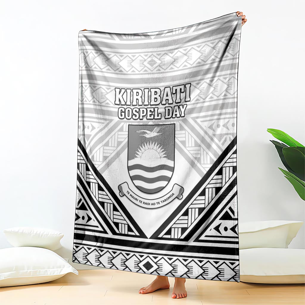 Kiribati Gospel Day Blanket Coat Of Arms Polynesian Pattern