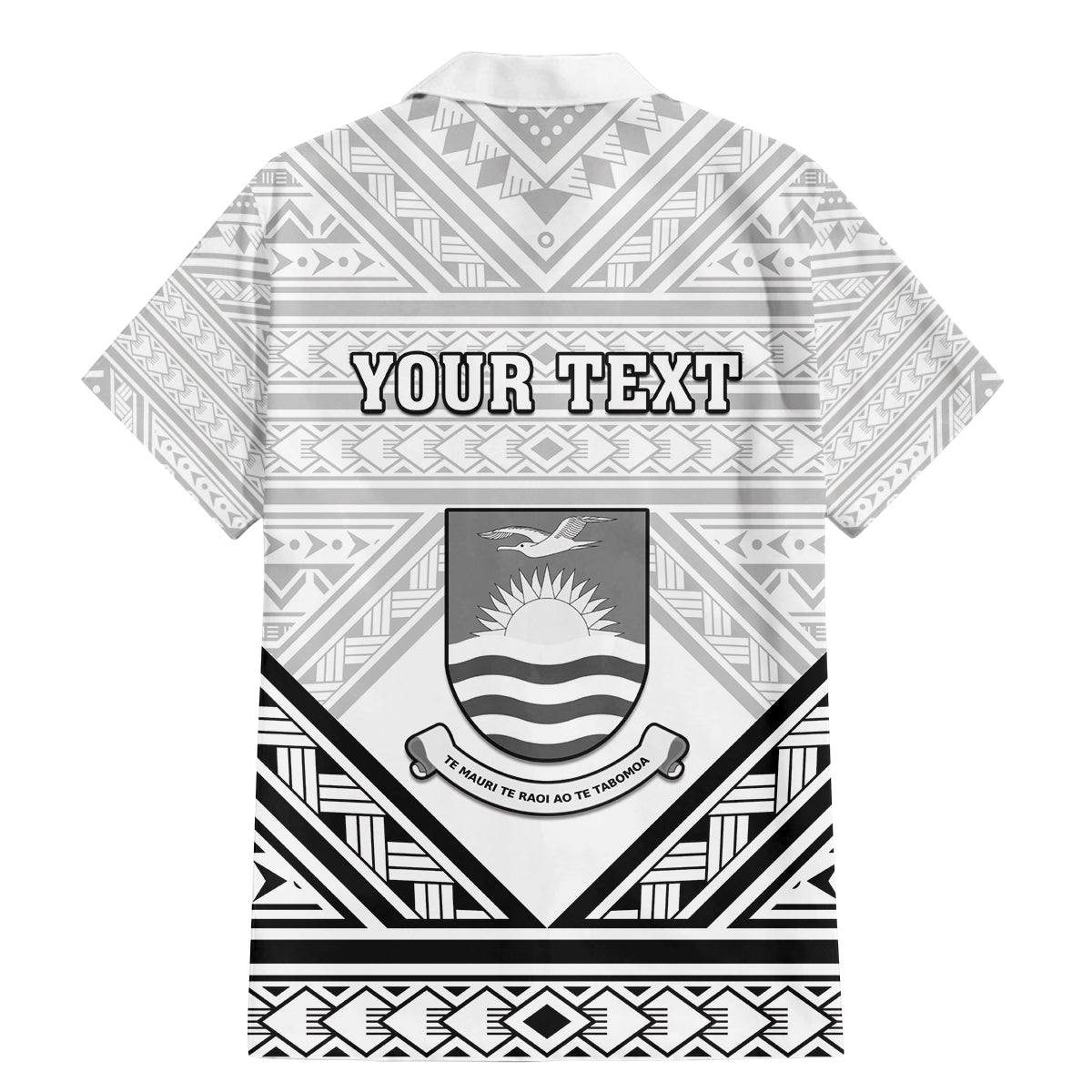 Personalised Kiribati Gospel Day Family Matching Mermaid Dress and Hawaiian Shirt Coat Of Arms Polynesian Pattern