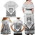 Personalised Kiribati Gospel Day Family Matching Off Shoulder Maxi Dress and Hawaiian Shirt Coat Of Arms Polynesian Pattern