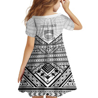 Personalised Kiribati Gospel Day Family Matching Off Shoulder Short Dress and Hawaiian Shirt Coat Of Arms Polynesian Pattern