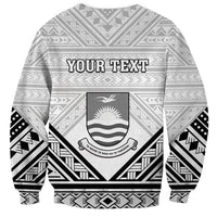 Personalised Kiribati Gospel Day Sweatshirt Coat Of Arms Polynesian Pattern