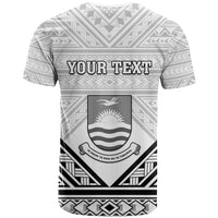Personalised Kiribati Gospel Day T Shirt Coat Of Arms Polynesian Pattern