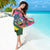 Solomon Islands Independence Day Sarong Coat Of Arms With Tropical Flowers