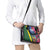 Solomon Islands Independence Day Shoulder Handbag Coat Of Arms With Tropical Flowers