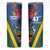Solomon Islands Independence Day Skinny Tumbler Coat Of Arms With Tropical Flowers