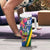 Solomon Islands Independence Day Tumbler With Handle Coat Of Arms With Tropical Flowers