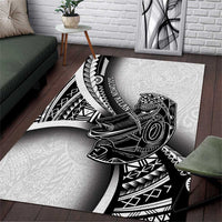 Solomon Islands Nguzunguzu Area Rug Polynesian Tribal Pattern