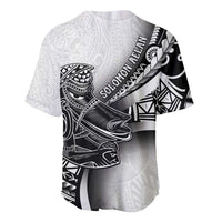 Solomon Islands Nguzunguzu Baseball Jersey Polynesian Tribal Pattern