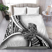 Solomon Islands Nguzunguzu Bedding Set Polynesian Tribal Pattern