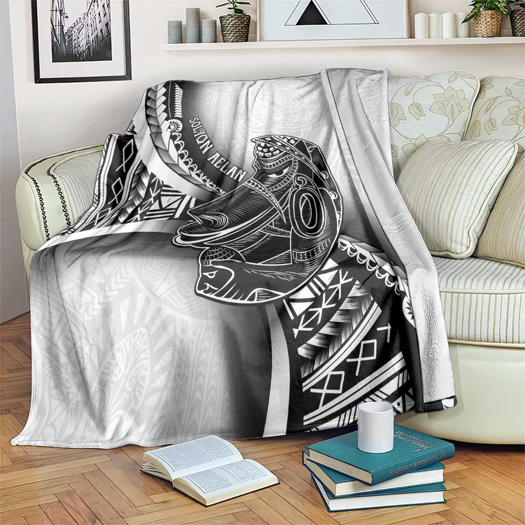 Solomon Islands Nguzunguzu Blanket Polynesian Tribal Pattern