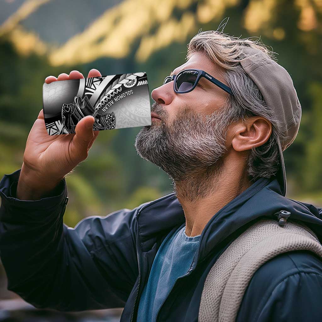 Solomon Islands Nguzunguzu 4 in 1 Can Cooler Tumbler Polynesian Tribal Pattern