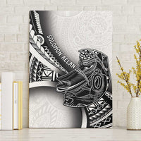 Solomon Islands Nguzunguzu Canvas Wall Art Polynesian Tribal Pattern