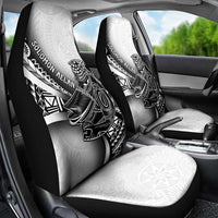 Solomon Islands Nguzunguzu Car Seat Cover Polynesian Tribal Pattern