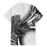 Solomon Islands Nguzunguzu Family Matching Long Sleeve Bodycon Dress and Hawaiian Shirt Polynesian Tribal Pattern