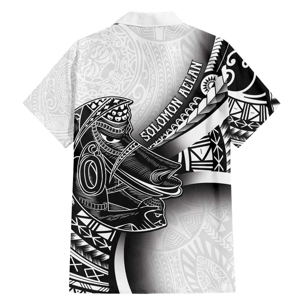 Solomon Islands Nguzunguzu Family Matching Short Sleeve Bodycon Dress and Hawaiian Shirt Polynesian Tribal Pattern