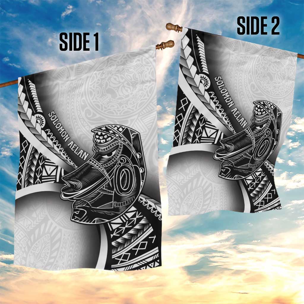 Solomon Islands Nguzunguzu Garden Flag Polynesian Tribal Pattern