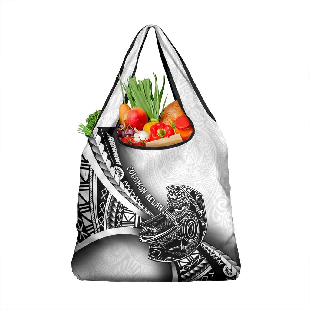 Solomon Islands Nguzunguzu Grocery Bag Polynesian Tribal Pattern