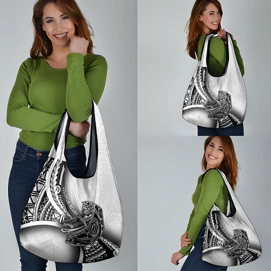 Solomon Islands Nguzunguzu Grocery Bag Polynesian Tribal Pattern