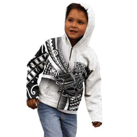 Solomon Islands Nguzunguzu Kid Hoodie Polynesian Tribal Pattern