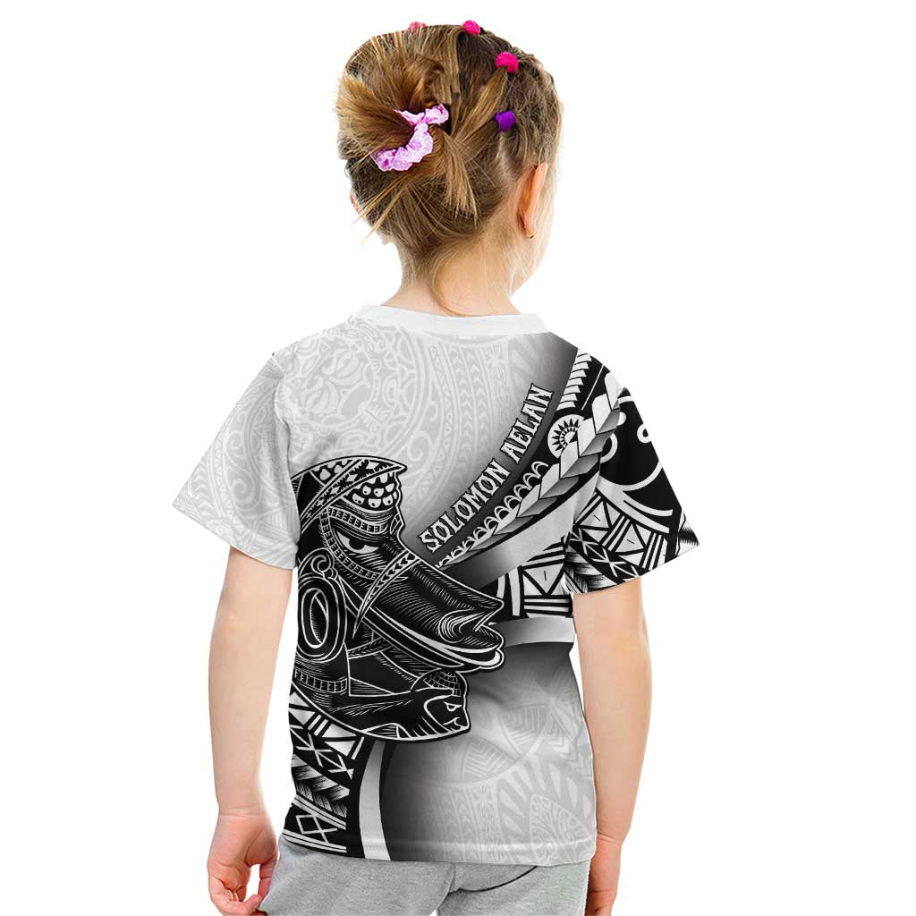 Solomon Islands Nguzunguzu Kid T Shirt Polynesian Tribal Pattern