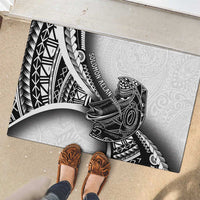 Solomon Islands Nguzunguzu Rubber Doormat Polynesian Tribal Pattern