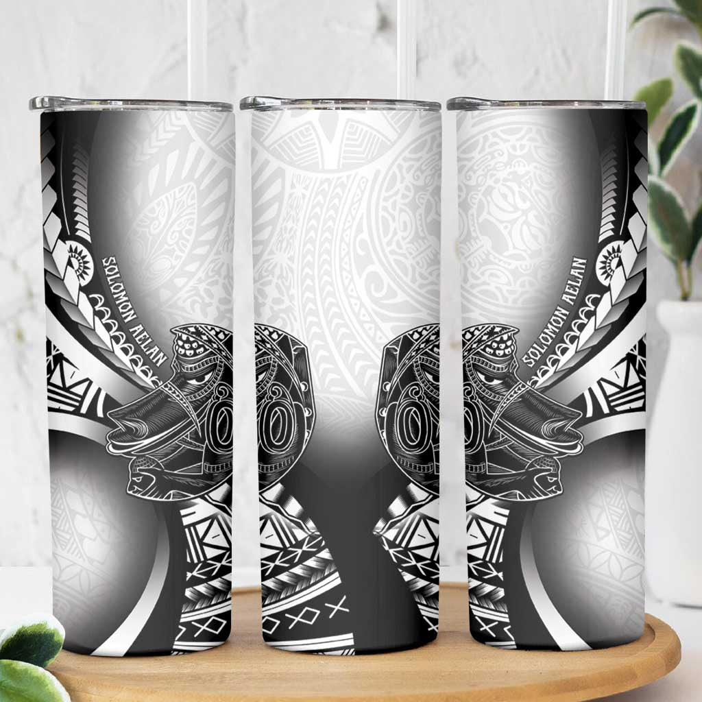 Solomon Islands Nguzunguzu Skinny Tumbler Polynesian Tribal Pattern