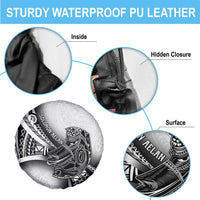 Solomon Islands Nguzunguzu Spare Tire Cover Polynesian Tribal Pattern