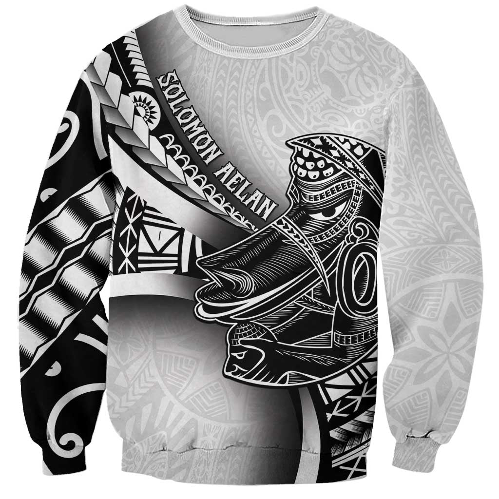 Solomon Islands Nguzunguzu Sweatshirt Polynesian Tribal Pattern