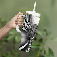 Solomon Islands Nguzunguzu Tumbler With Handle Polynesian Tribal Pattern