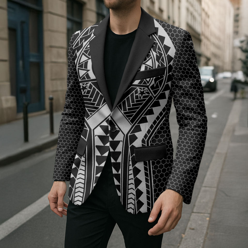 Philippines Batok Tribal Inspired Tattoo Black Blazer LT05 - Polynesian Pride