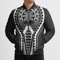 Philippines Batok Tribal Inspired Tattoo Black Bomber Puffer Jacket LT05 - Polynesian Pride
