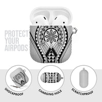 Philippines Batok Tribal Inspired Tattoo White AirPods Case LT05 - Polynesian Pride