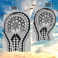 Philippines Batok Tribal Inspired Tattoo White Garden Flag LT05 - Polynesian Pride