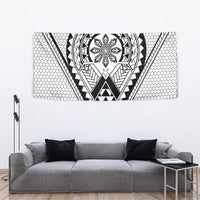 Philippines Batok Tribal Inspired Tattoo White Tapestry LT05 - Polynesian Pride