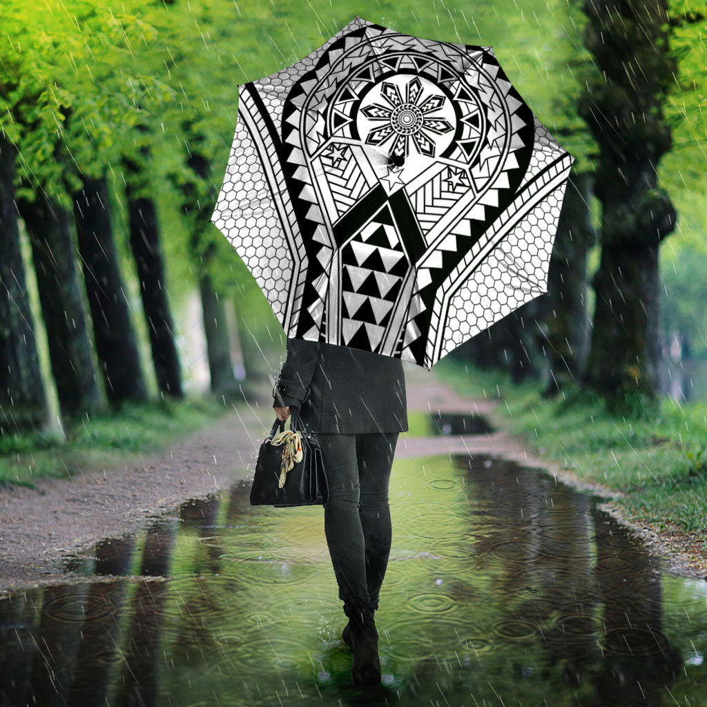 Philippines Batok Tribal Inspired Tattoo White Umbrella LT05 - Polynesian Pride