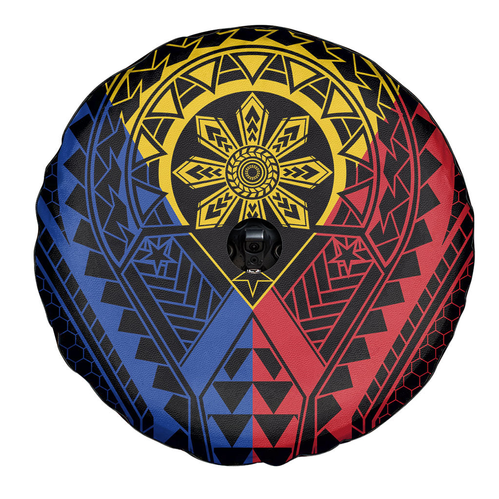 Philippines Batok Tribal Inspired Tattoo Spare Tire Cover LT05 - Polynesian Pride
