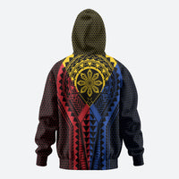Philippines Batok Tribal Inspired Tattoo Zip Hoodie LT05 - Polynesian Pride