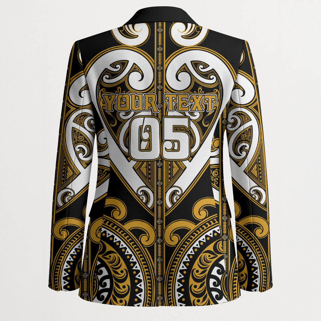 Custom Aotearoa Ngai Te Rangi Blazer Maori Tribal Pattern LT05 - Polynesian Pride