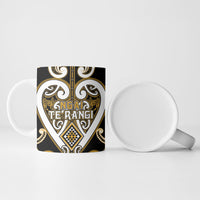 Custom Aotearoa Ngai Te Rangi Ceramic Mug Maori Tribal Pattern LT05 - Polynesian Pride