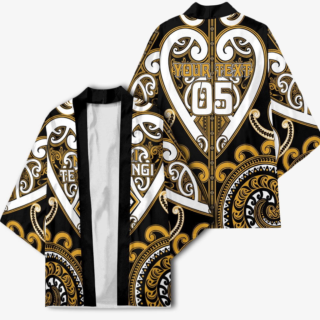 Custom Aotearoa Ngai Te Rangi Kimono Maori Tribal Pattern LT05 - Polynesian Pride