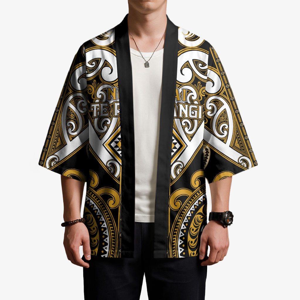 Custom Aotearoa Ngai Te Rangi Kimono Maori Tribal Pattern LT05 - Polynesian Pride