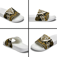 Aotearoa Ngai Te Rangi Slide Sandals Maori Tribal Pattern LT05 - Polynesian Pride