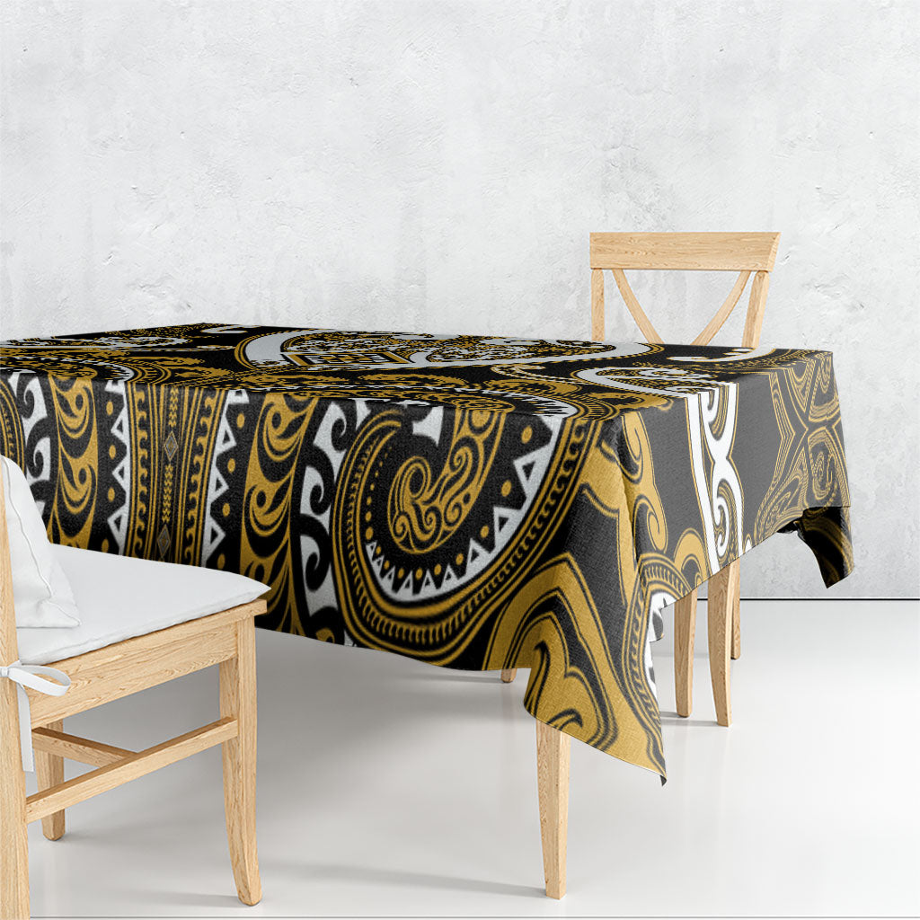 Aotearoa Ngai Te Rangi Tablecloth Maori Tribal Pattern LT05 - Polynesian Pride